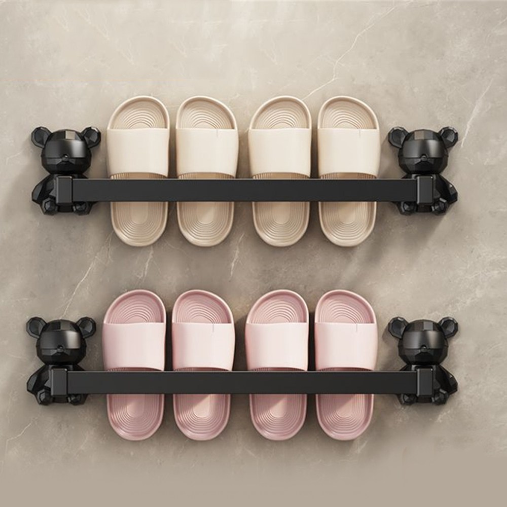가정용 접착식 욕실 슬리퍼 걸이 거치대 무타공 다용도 슬리퍼 걸이 거치대 수건 선반 14,600원