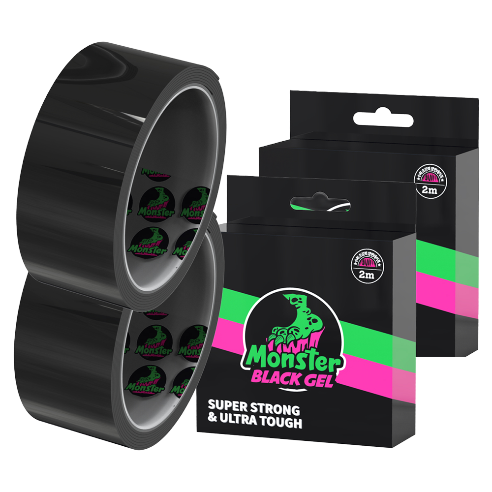 몬스터겔 초강력 차량용 다용도 실리콘 검정 양면테이프 2m, 블랙, 4개 48,460원