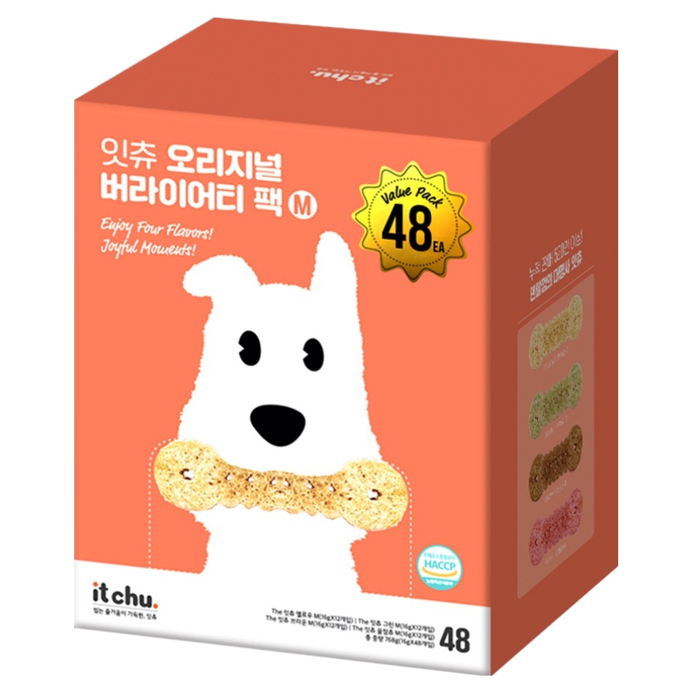 잇츄 핏펫 강아지 오리지널 버라이어티팩 덴탈껌 M 48p 35,860원