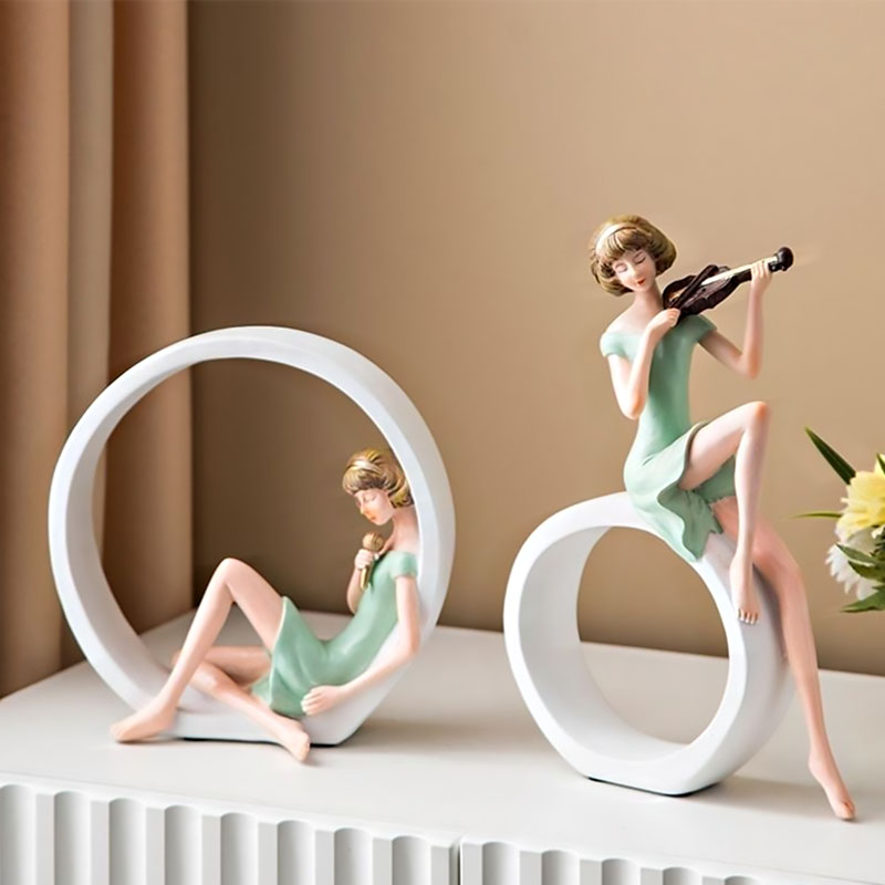 Sunwer 책과 발레 여인 장식품 2종 세트 집들이선물 개업선물 북유럽풍 인테리어 소품 34,800원