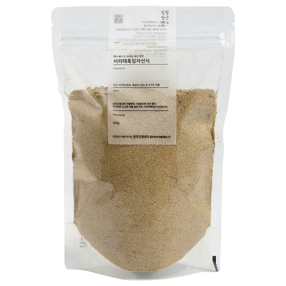 방앗간청년 쪄서 볶은 국산 서리태60% 흑임자 20% 미숫가루 선식, 300g, 2개 20,760원