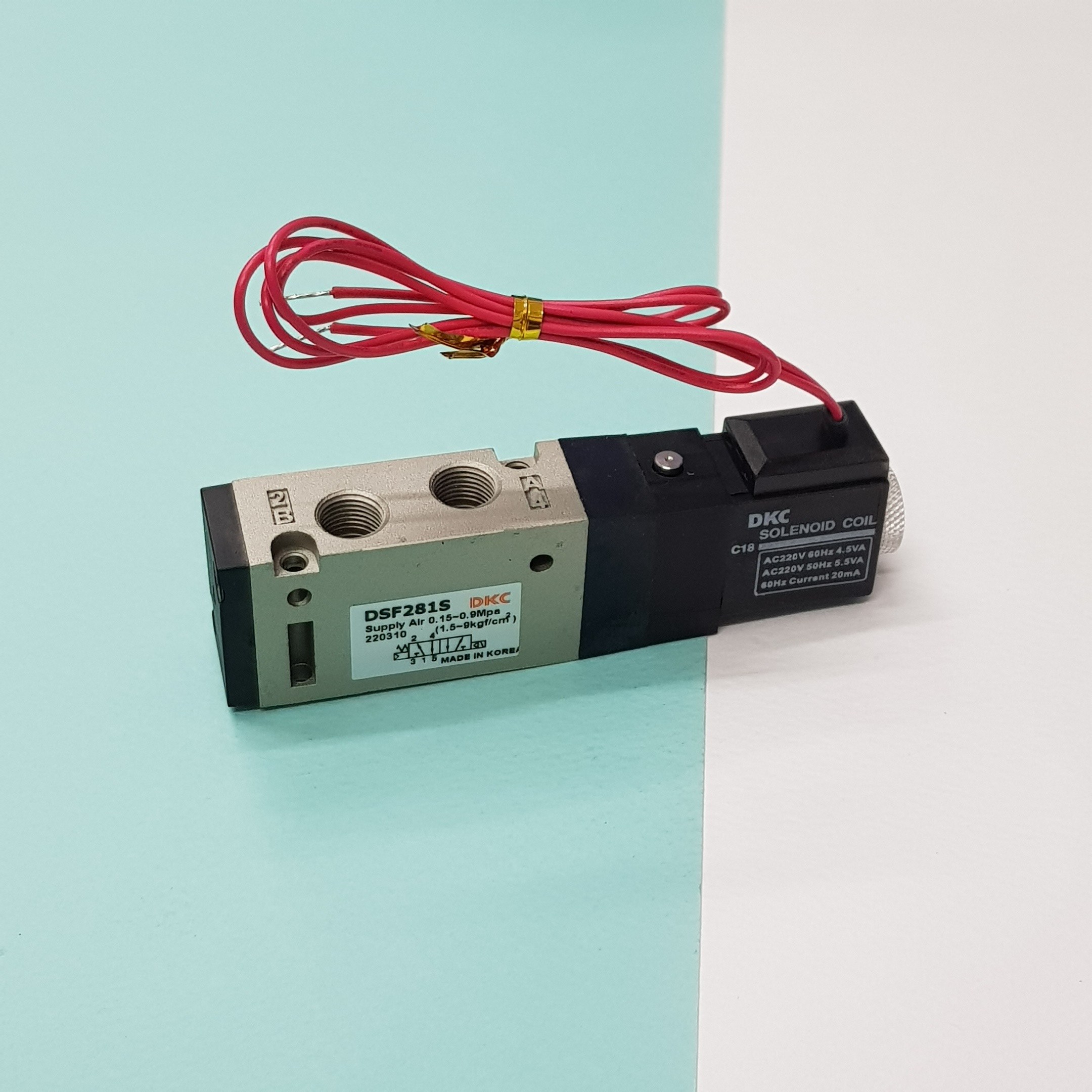 DKC DSF281S-2GL AC220V 6A 1/8 5포트 싱글 솔레노이드 밸브 솔밸브 22,500원
