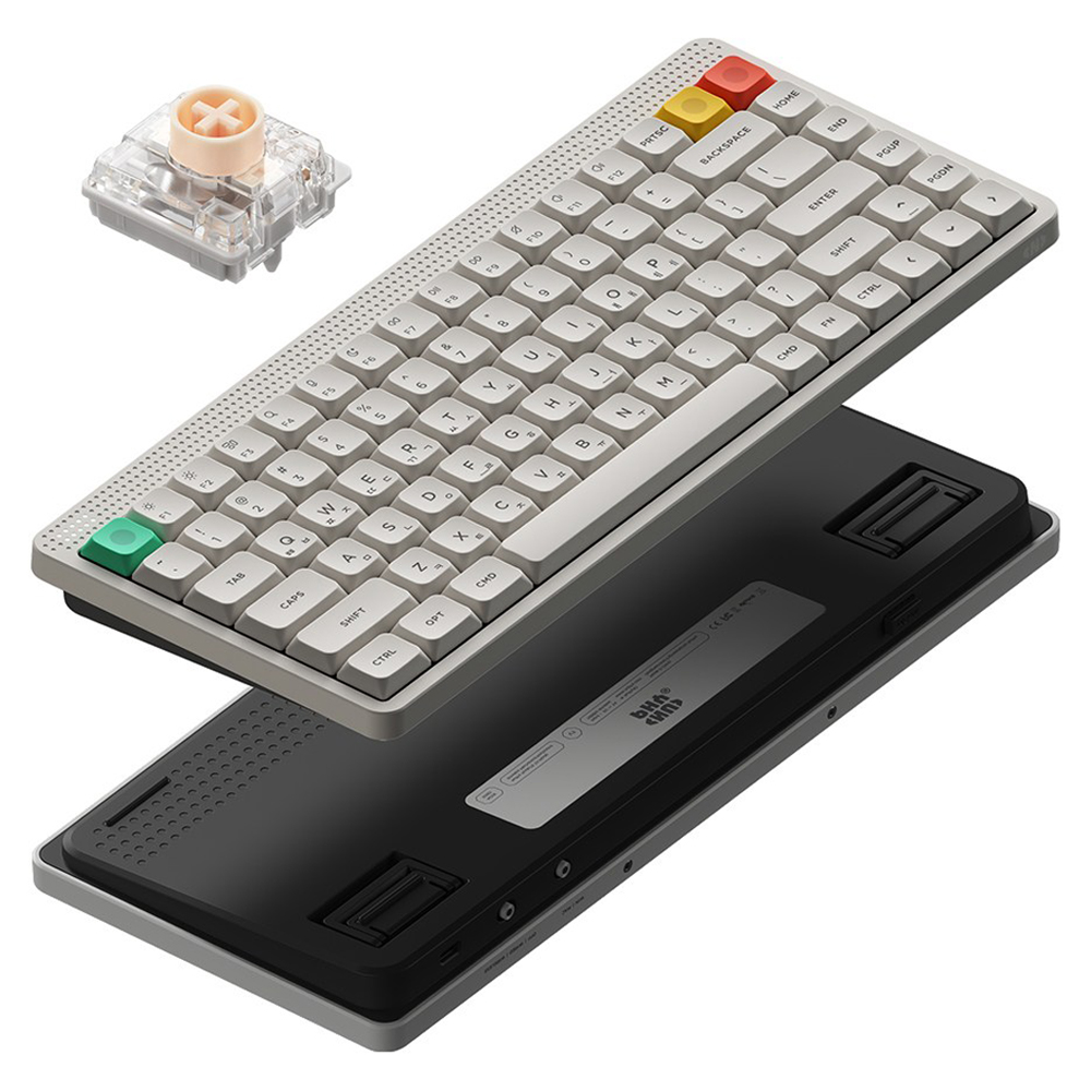 누피 로우 프로파일 기계식 유무선 텐키리스 키보드, 저소음나노블러시축, NODE75, 루나 화이트 149,000원