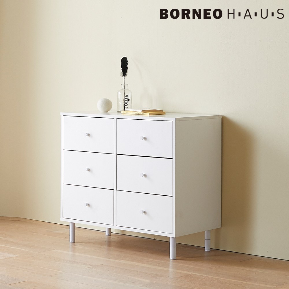 보루네오 엘리브 화이트니스 800 3단 6칸 화이트 서랍장 pn351, 화이트, 3단 129,000원
