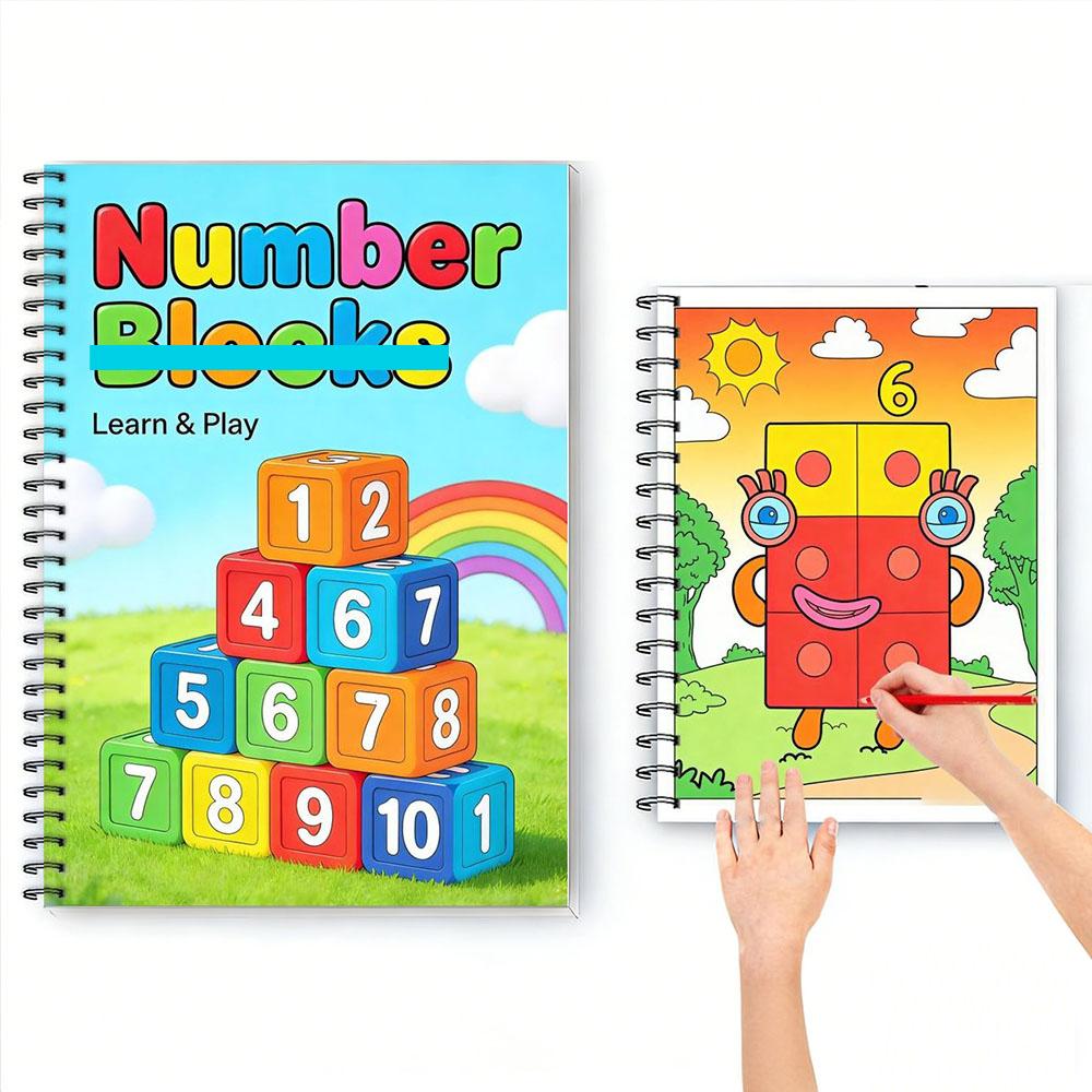 넘버블럭스 컬러링북 컬러드로잉북 안전 미술 그림 그리기 색칠북 XQ-PDD 14,900원