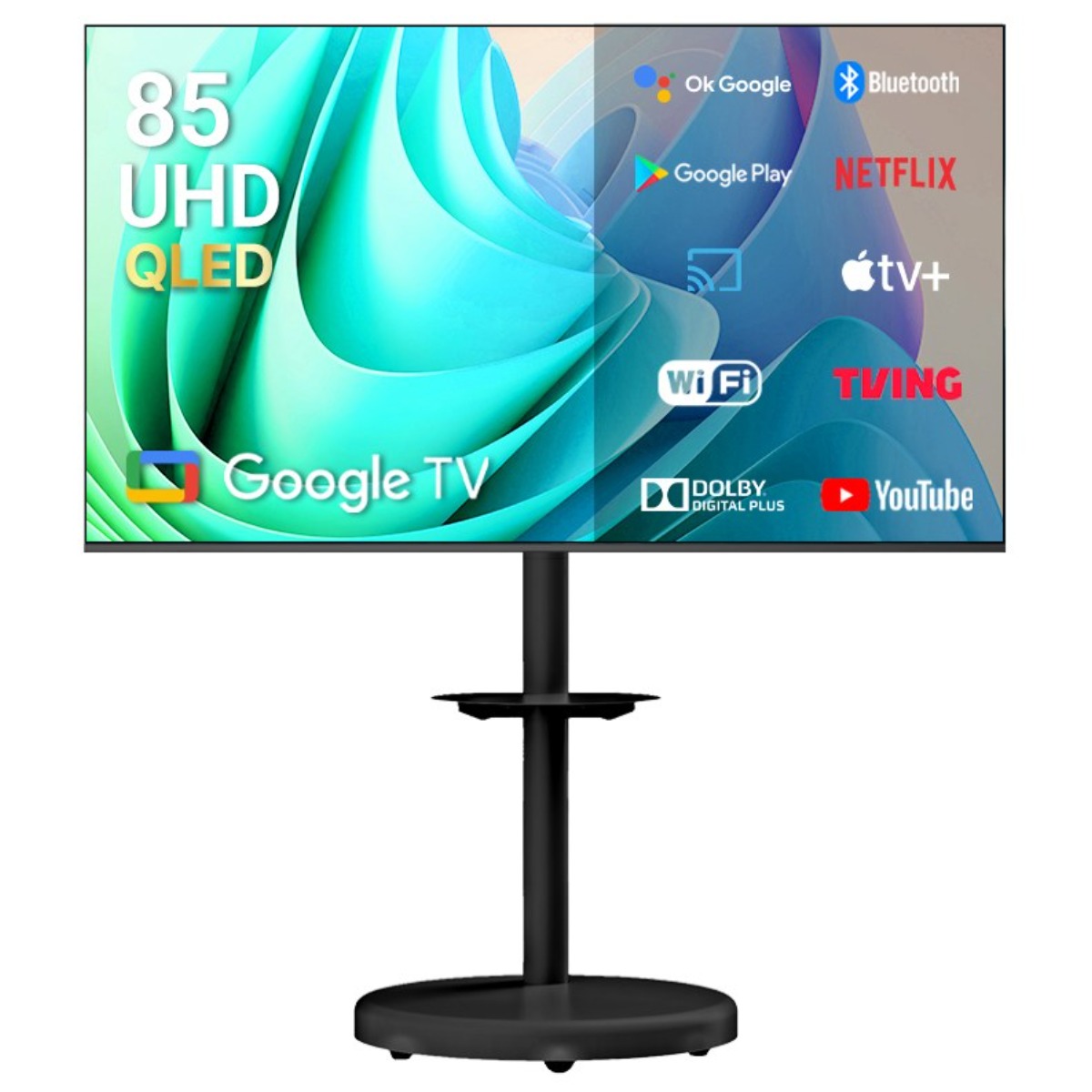 무빙큐빅스 스마트 4K UHD QLED 85인치 삼탠바이미 블랙에디션 스탠딩 이동식 TV 삼텐바이미 중소바이미, 단순배송상품, 스탠드형, GSQBX85UHD-A1, 215cm(85인치) 1,459,000원