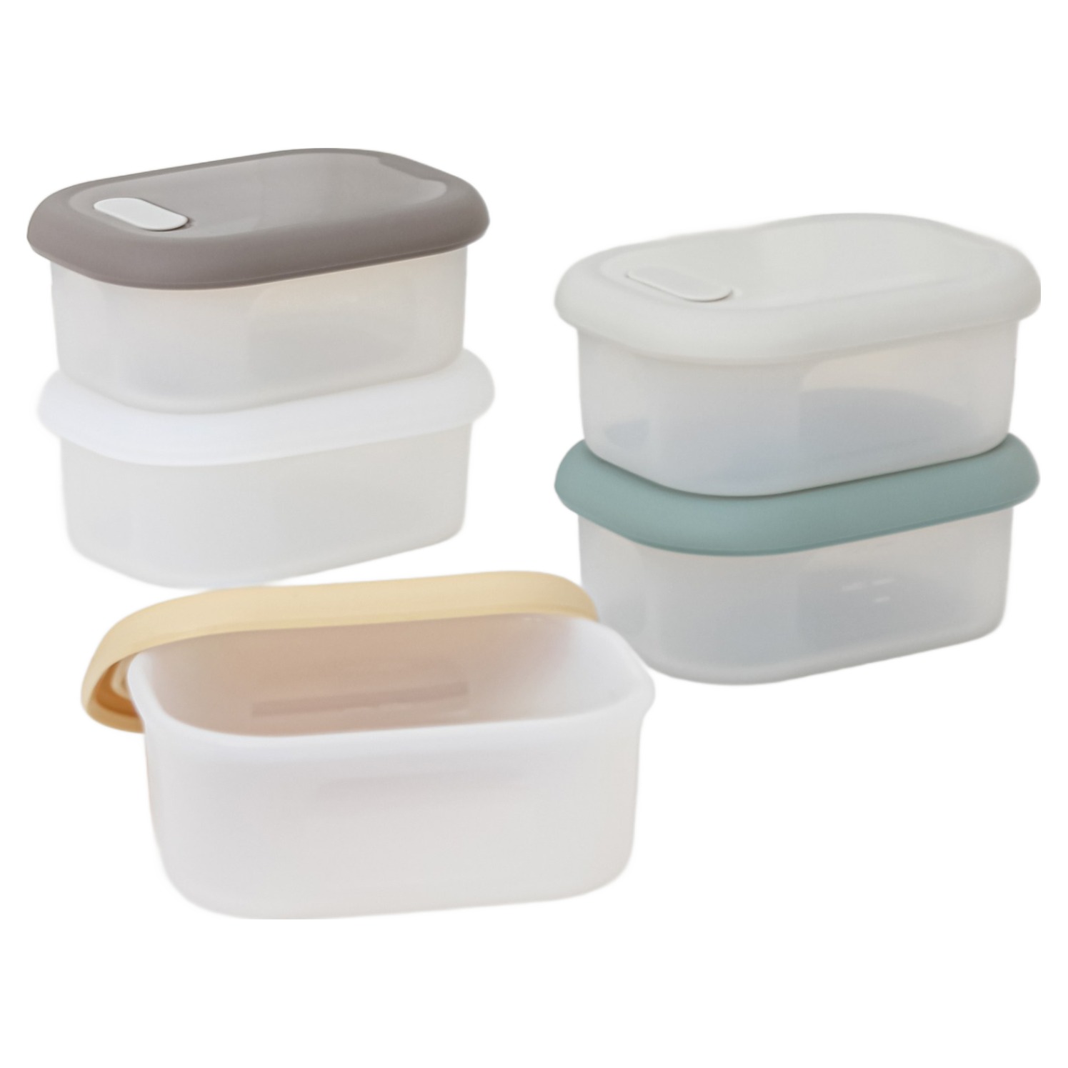 실리샵 국산 플래티넘 실리콘 냉동용기, 냉동 380ml 모카그레이, 4개 30,900원