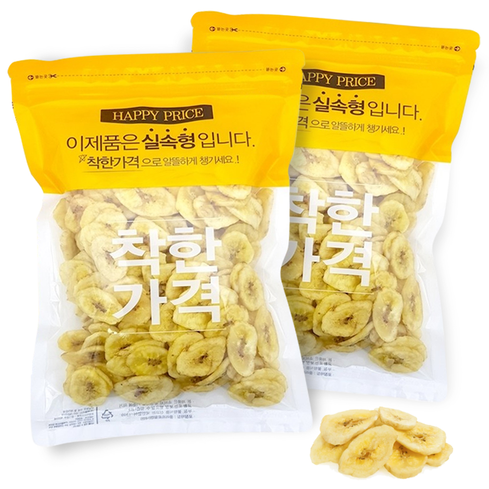 견과공장 바나나칩, 2개, 400g 11,900원
