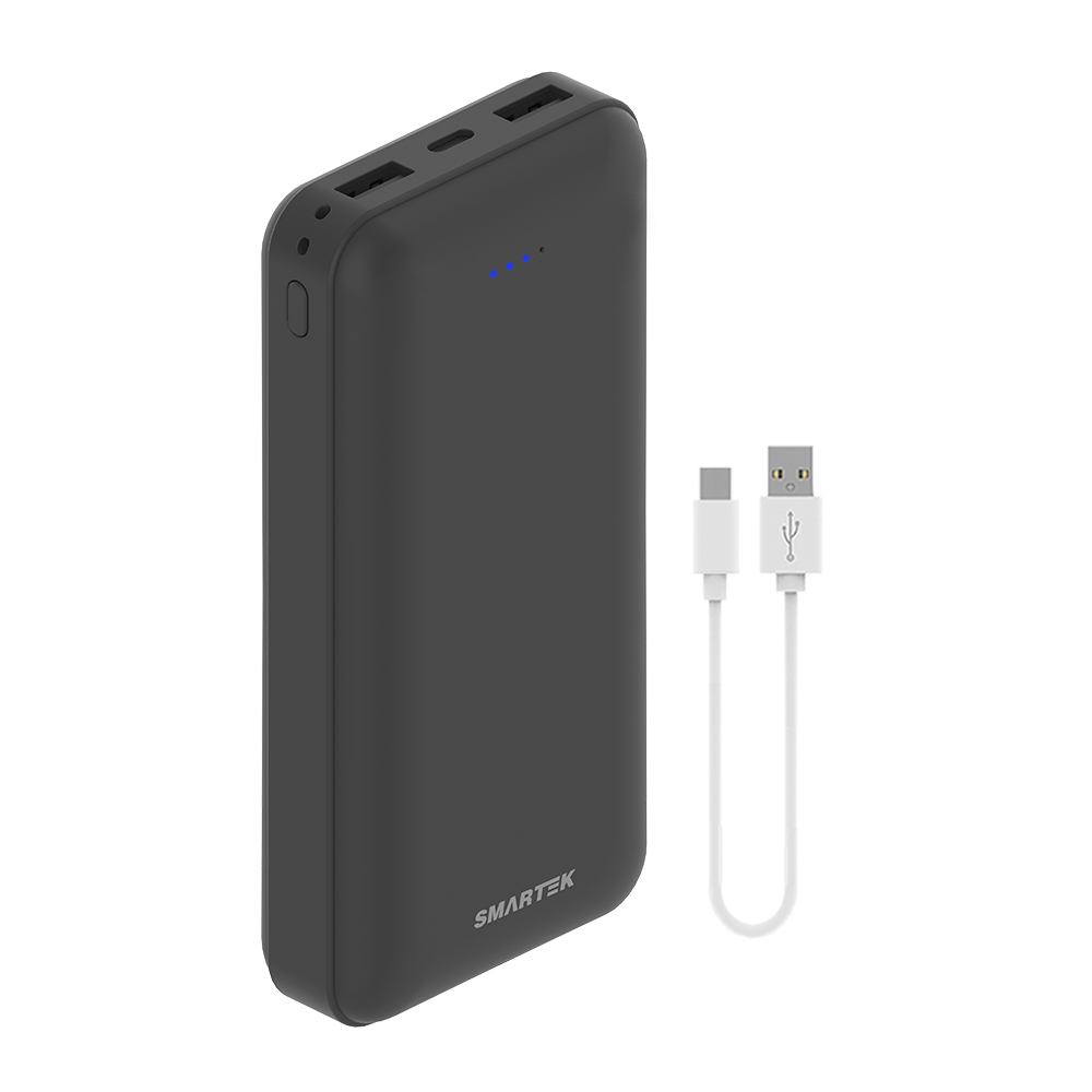 스마텍 듀얼포트 슬림보조배터리 20000mAh c타입 케이블 10,900원