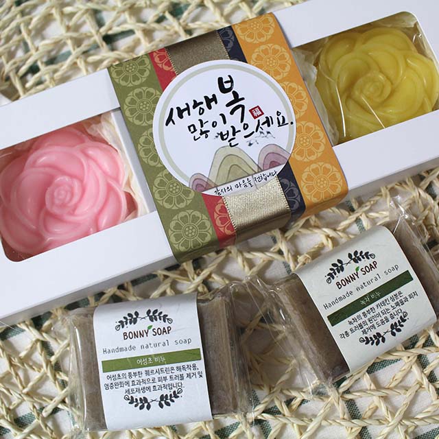 기획 특가 핸드메이드 천연비누 3구 선물세트 / 각종 답례품으로 추천! 12,900원