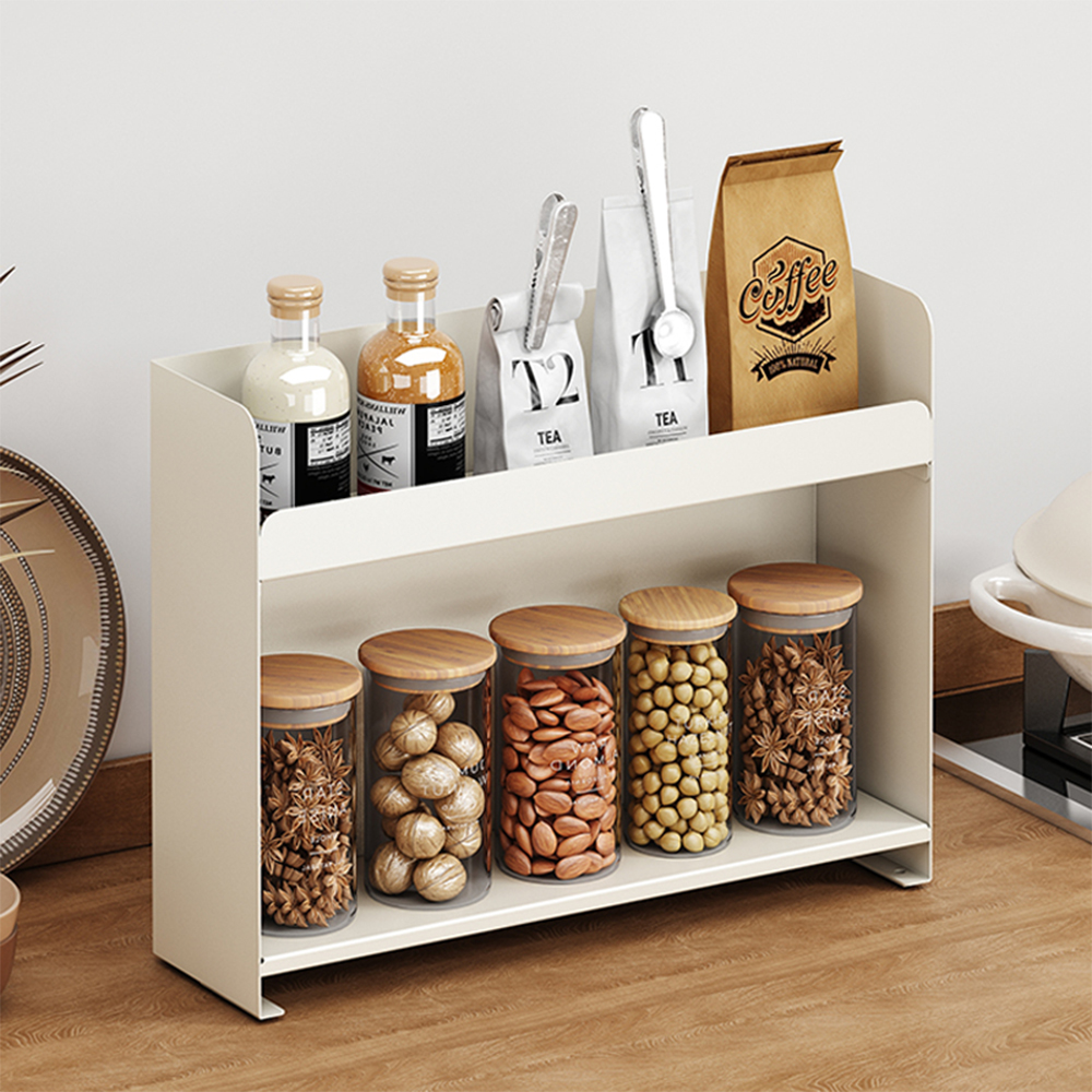 21세기트랜드 블룸 철제 2단 미니 슬림 틈새 선반, 크림, 1개 20,800원