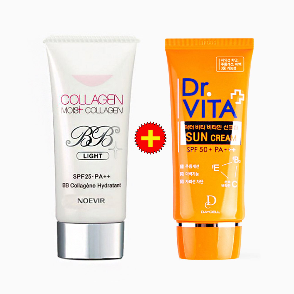 노에비아 모이스트 콜라겐 비비크림 (라이트) +비타민선크림 50+ PA+++ 66,500원