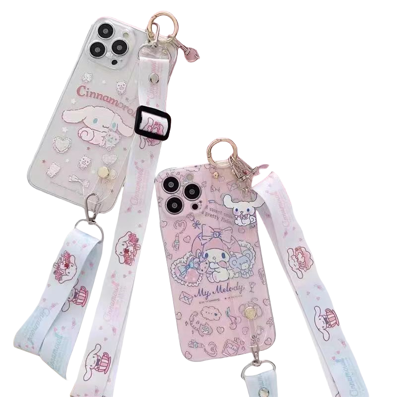 AT-M130S/K 케이스 산리오 시나모롤 키즈폰 체인 그립 톡홀더 목걸이 핑크 25,900원