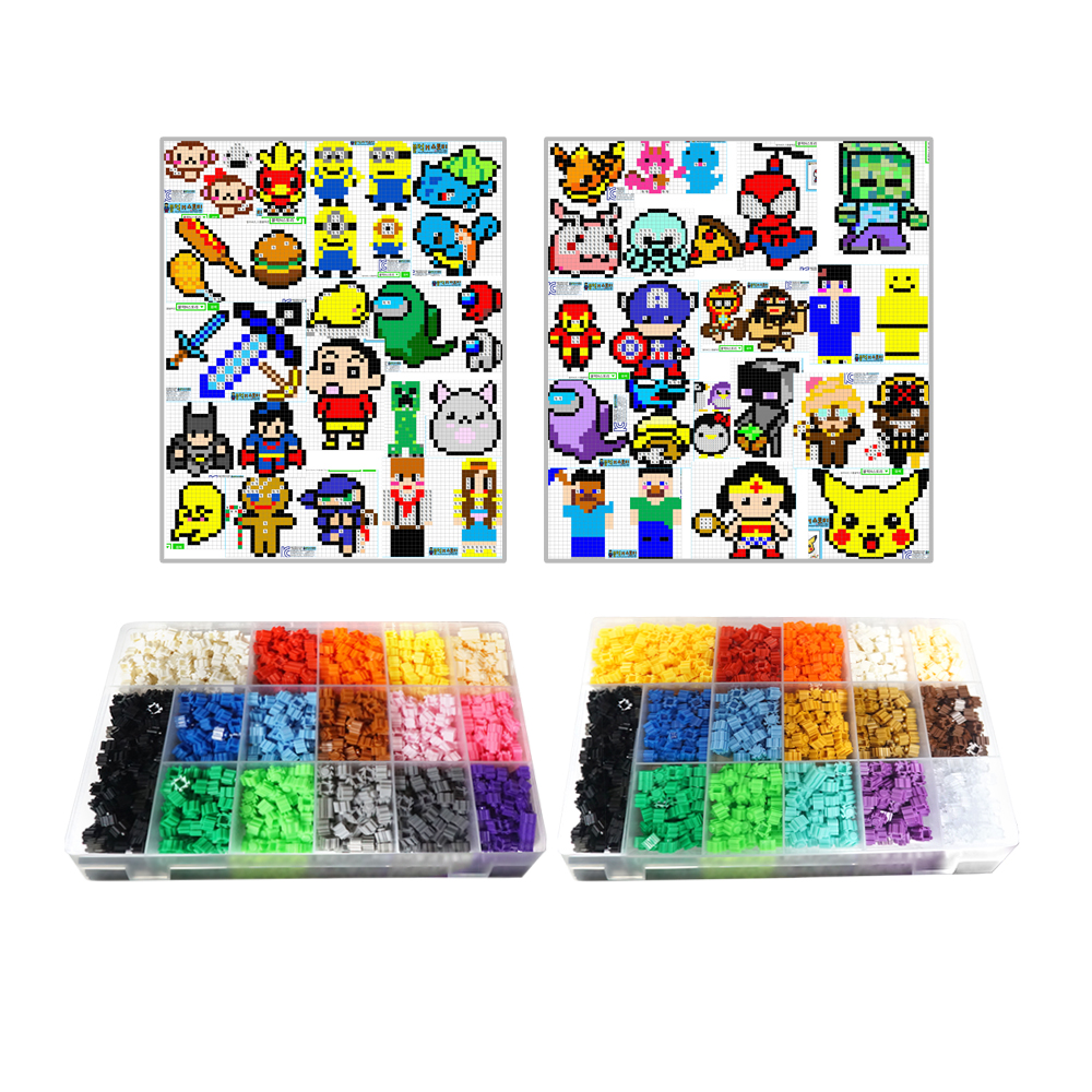 블럭N스토리 디폼블럭 기본 + 추가 22색 + 남아1 + 남아2 도안 세트 50,630원