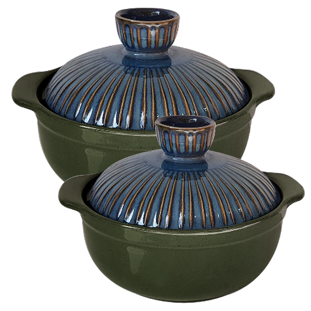 해피정코리아 라인A 뚝배기 카키 2종 세트 20,900원