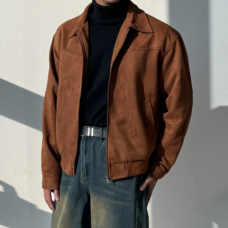 고퀄리티 남자 남성 스웨이드 크롭 트러커 자켓 점퍼 34,800원