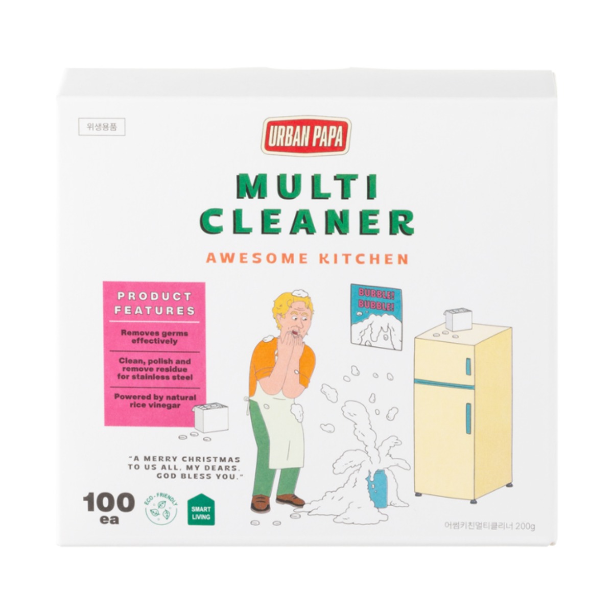 어반파파 어썸키친 멀티클리너 (텀블러 세제), 100개, 2g 17,000원