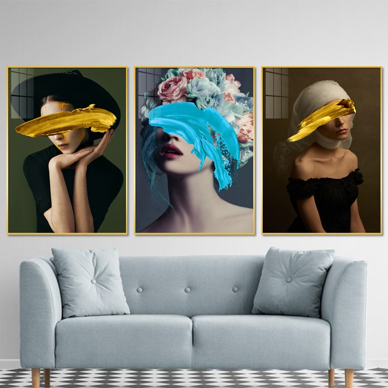 아트블루 감성 북유럽 여인 여자 인물 추상화 그림 인테리어 액자 29,900원