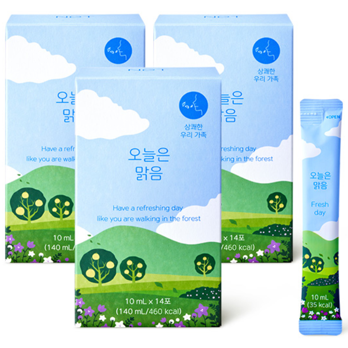 네츄럴굿띵스 오늘은 맑음 유기농 엘더베리 배 도라지즙 10ml, 140ml, 3개 132,000원