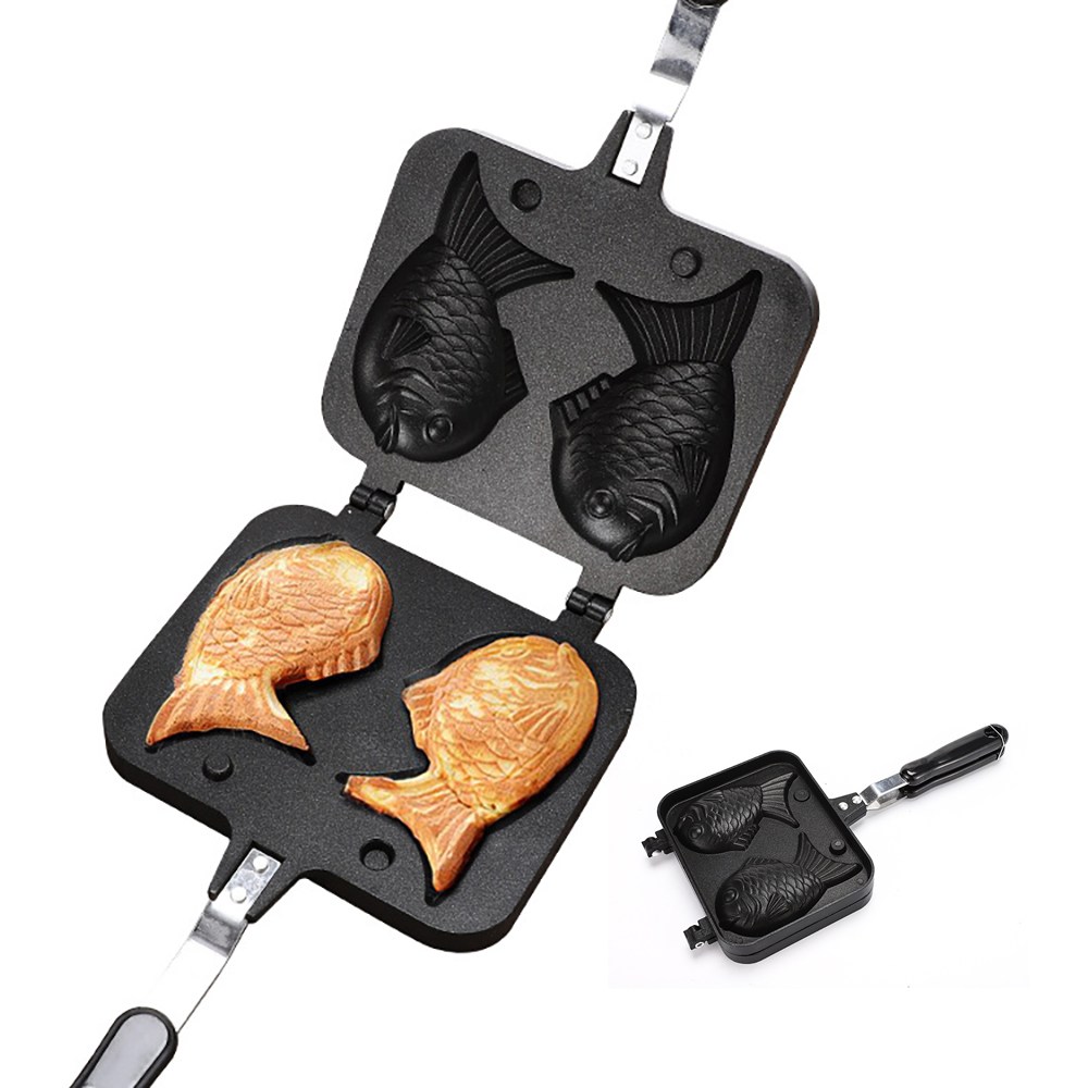 릴스베이 붕어빵틀 2구 가정용 붕어빵팬 붕어빵만들기 모양틀 간식팬 홈메이드 간식 도미빵기계 14,800원