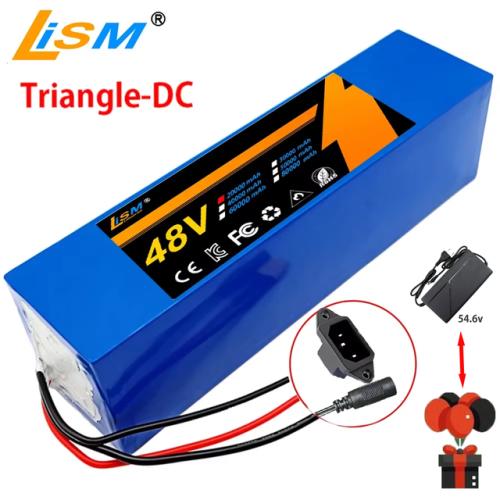 21700 리튬 배터리 팩 고출력 Ebike 배터리 전기 자전거 BMS 및 2A 충전기 13S3P 800-1000W 54.6V 48V 20ah 110,140원