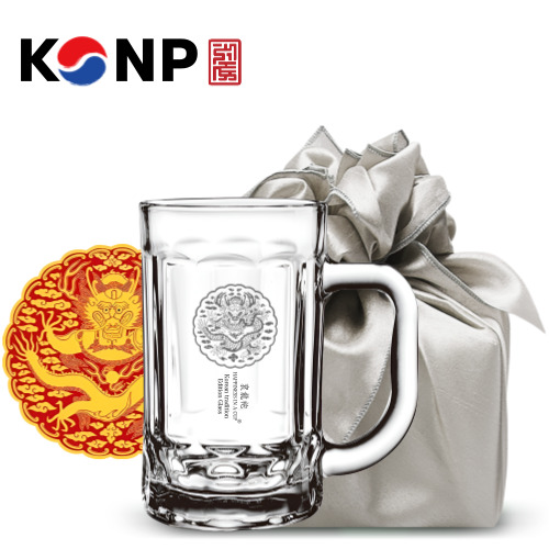 해피니스인어컵 조선왕실 곤룡포 글라스 머그컵 420ml 보자기 포장 11,900원