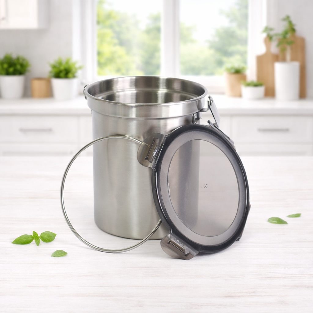 리벨룸 스텐 밀폐 음식물쓰레기통 3리터 31,800원