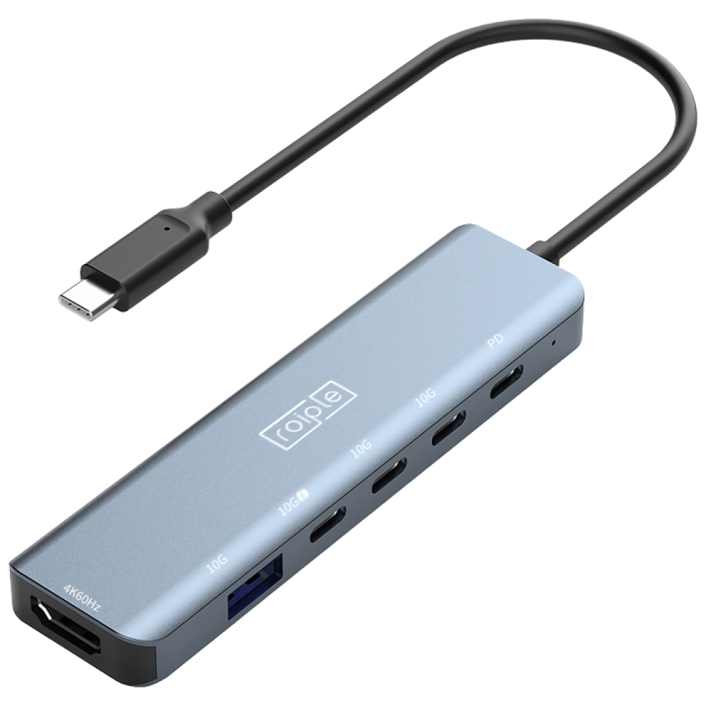 [Roiple] ACASIS 6IN1 C타입 확장 멀티 허브 10Gbps HDMI 4K PD충전 100W 초고속 USB C to C 맥북 트리플디스플레이 32,900원