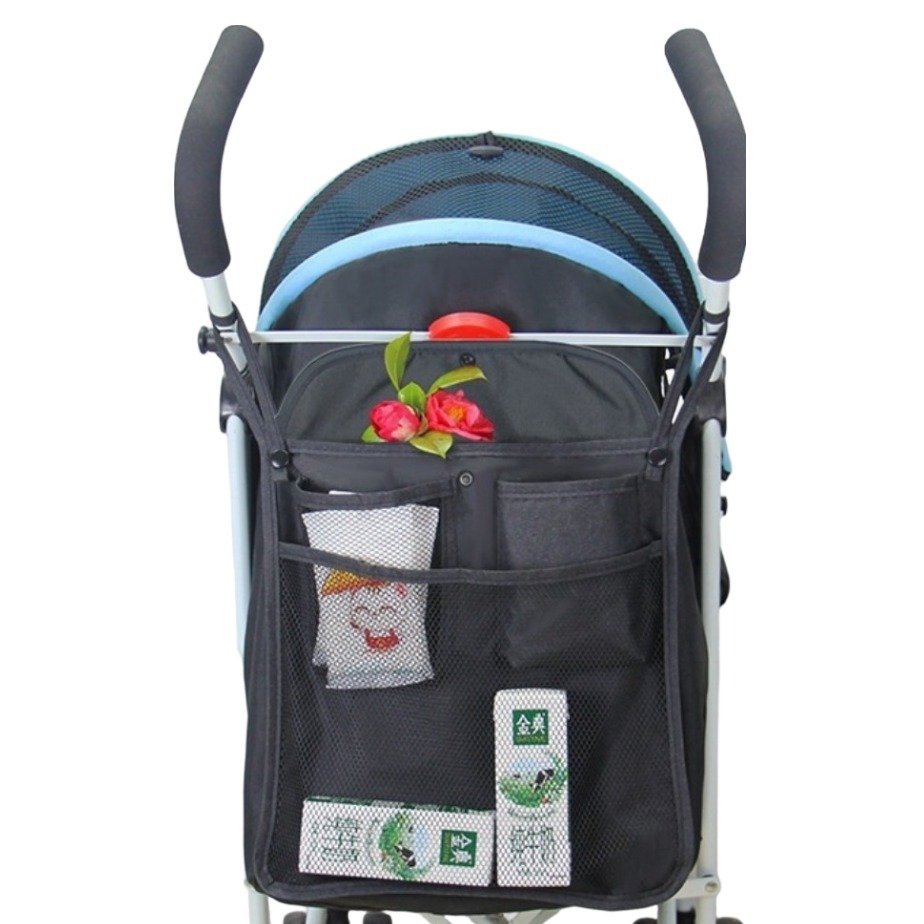 아워웍스 간편한 유모차 정리 대용량 이중망 수납백 특대형, 블랙, 1개 5,200원