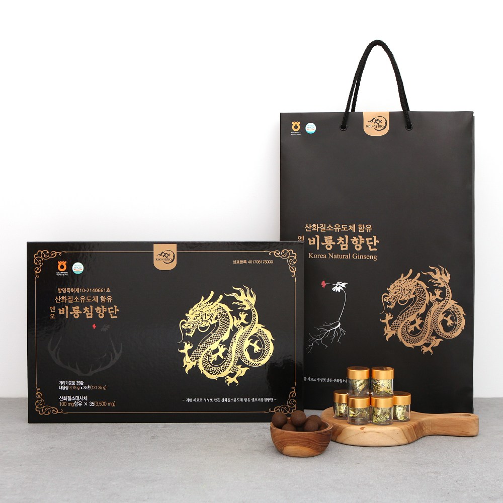 꿀로하 프리미엄 엔오비룡침향단 침향추출액 26% 산화질소 대사체 함유 (쇼핑백포함) [원산지:국산] 495,000원