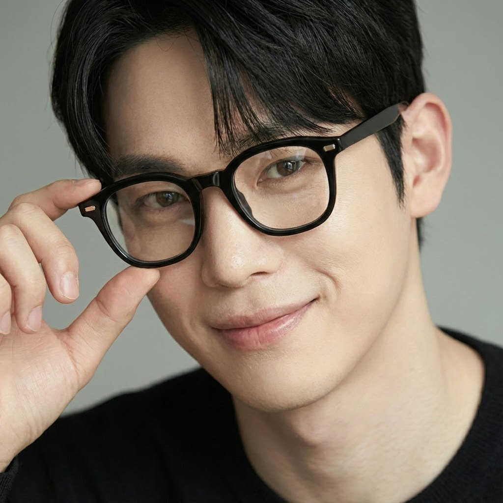 라피던트 무드 블루라이트 차단 사각 뿔테 안경 13,500원