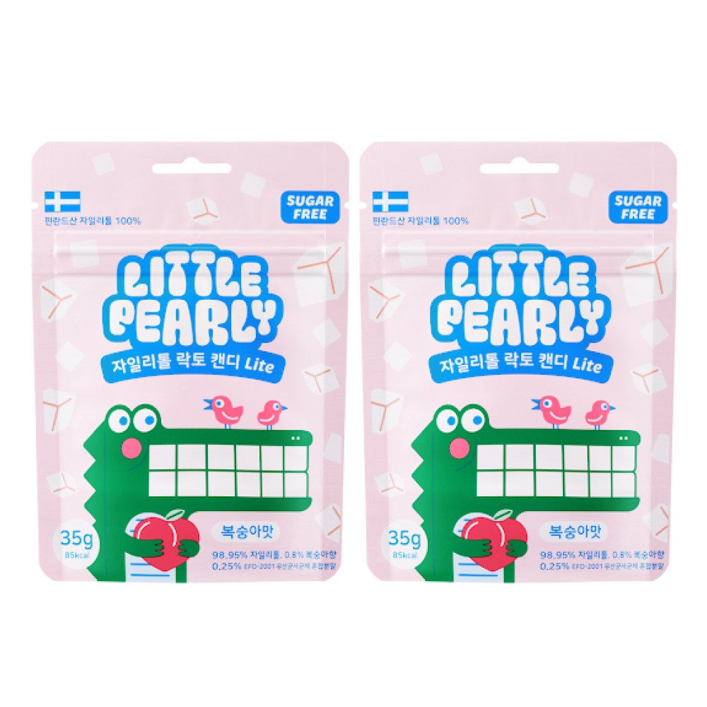 리틀펄리 어린이 자일리톨 무설탕 캔디 복숭아맛, 현재가 10,830원