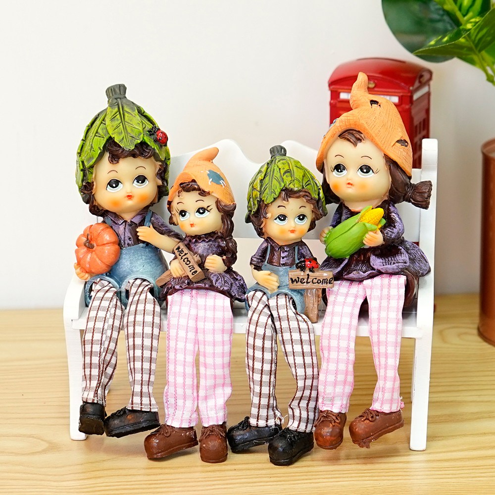 21세기트랜드 깜찍한 데코 인형, 나뭇잎 요정 패밀리 19,000원