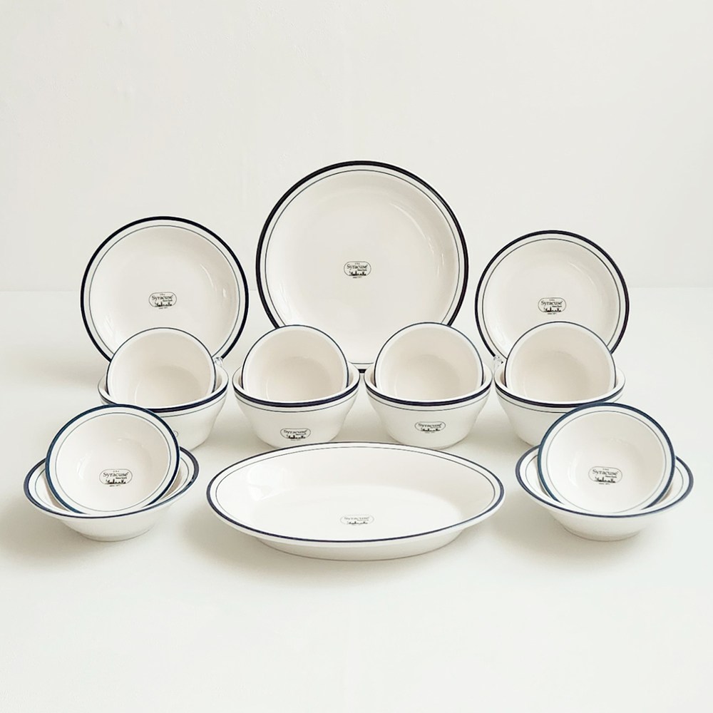 [형제주방] 시라쿠스 뉴욕 크림화이트 4인 알뜰 그릇세트 신혼 식기 혼수 그릇 163,800원