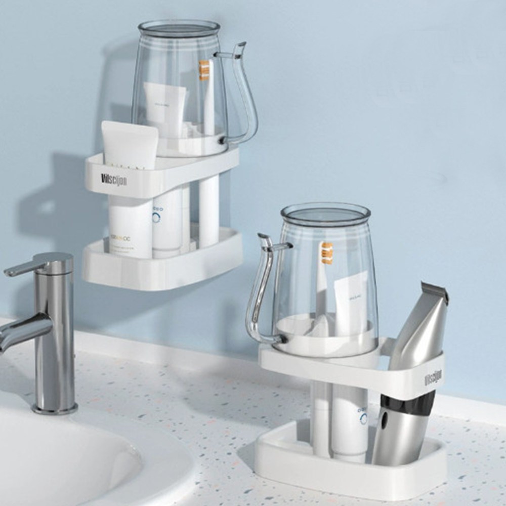 탑이지몰 다용도 욕실 칫솔꽂이 치약 거치대 양치컵 세트 7,850원