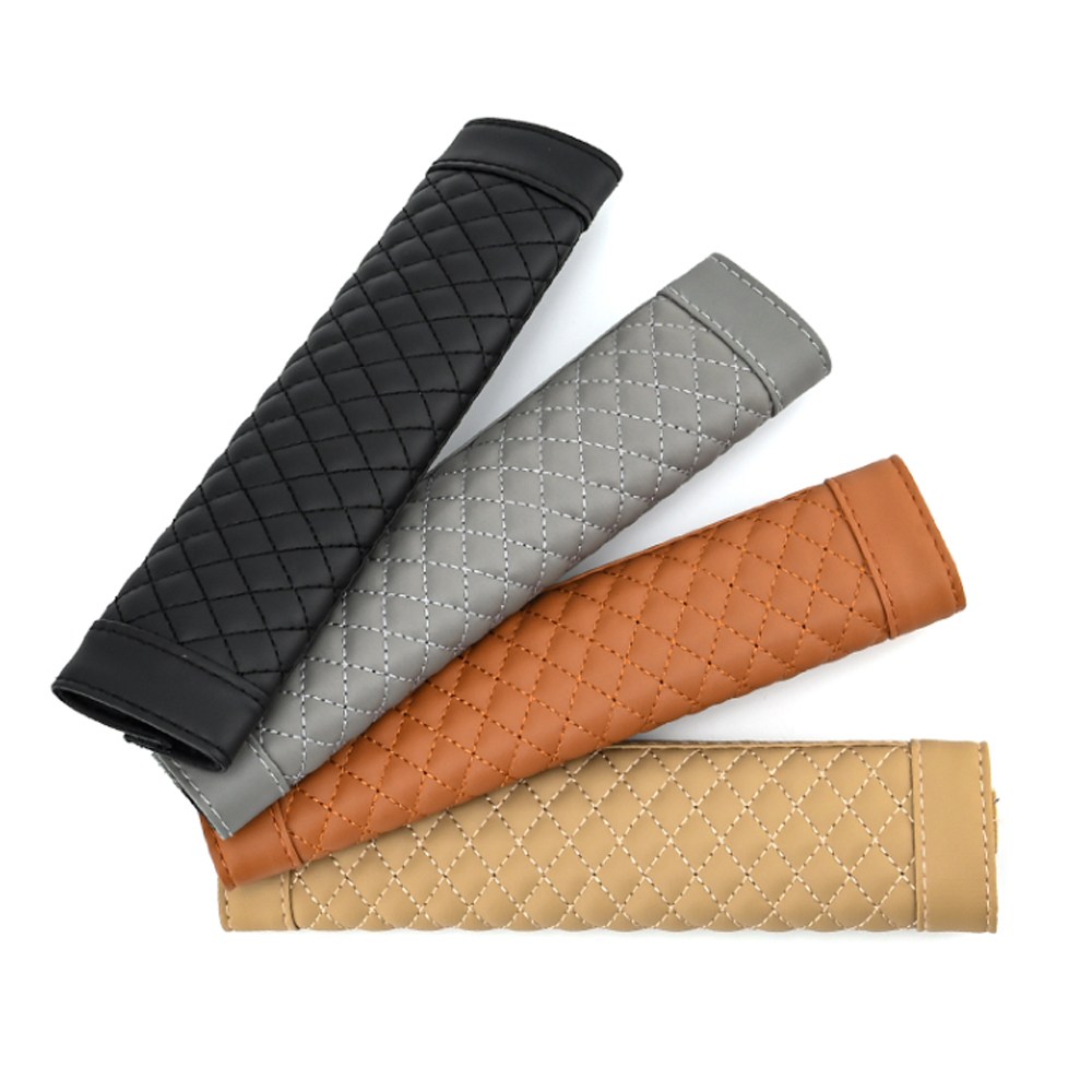 셀렉트템 자동차 퀄팅 안전벨트 커버 쿠션패드 스크래치방지 안전띠 가죽 꾸미기, 1개, 브라운 6,800원