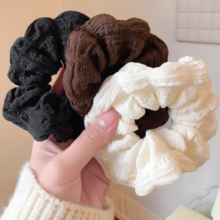 링하나 구름 머리끈 무지 주름 심플 곱창밴드 RH43 3p 2,940원