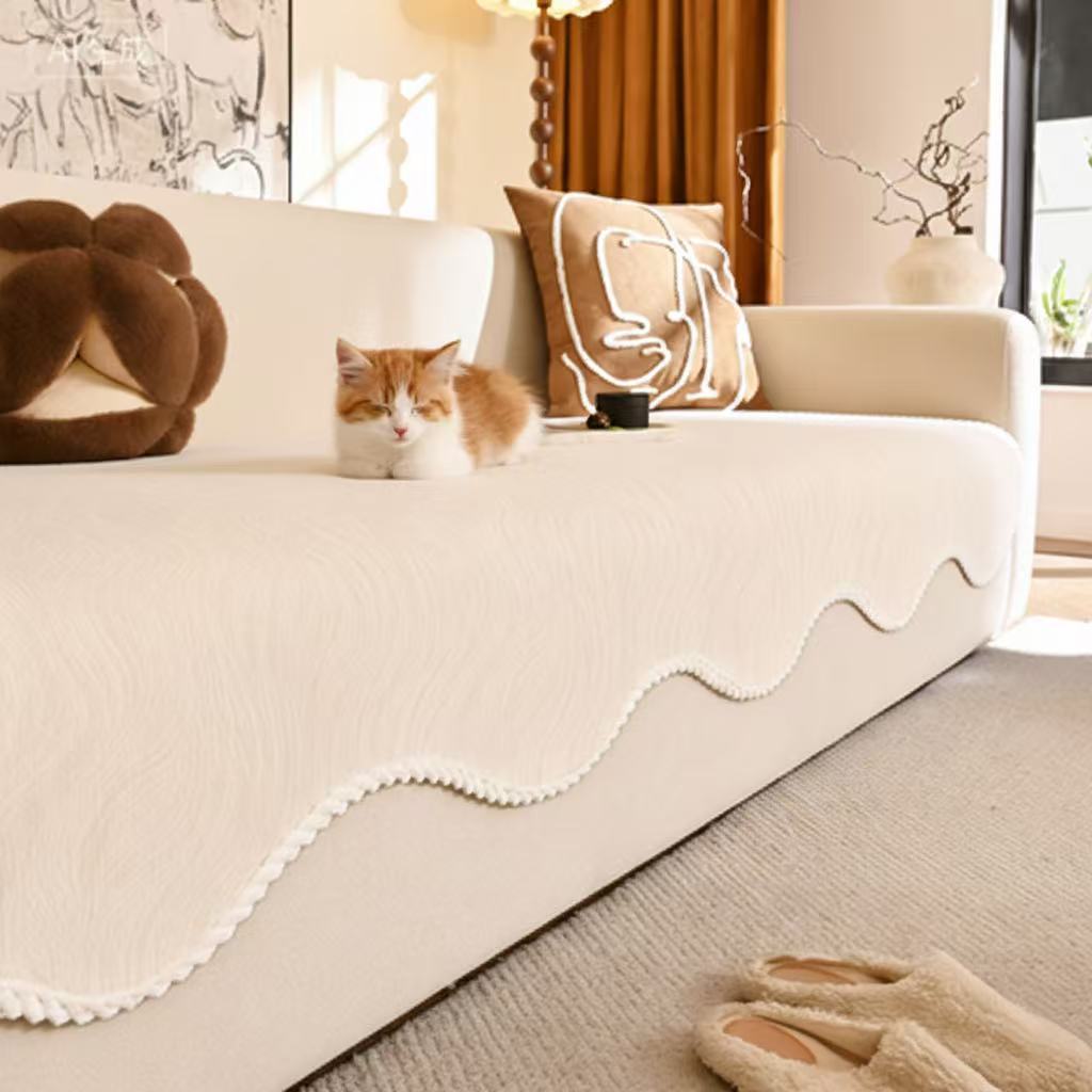 Fahomiss 논슬립 쇼파패드 부드러운 사계절 공용 셔닐 고급 심플 쇼파패드 9,900원