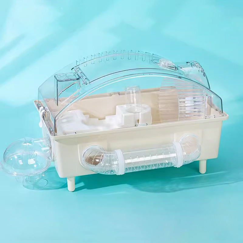 랜보어 햄스터 둥근지붕 일체형 케이지, 베이지, 1개 38,900원