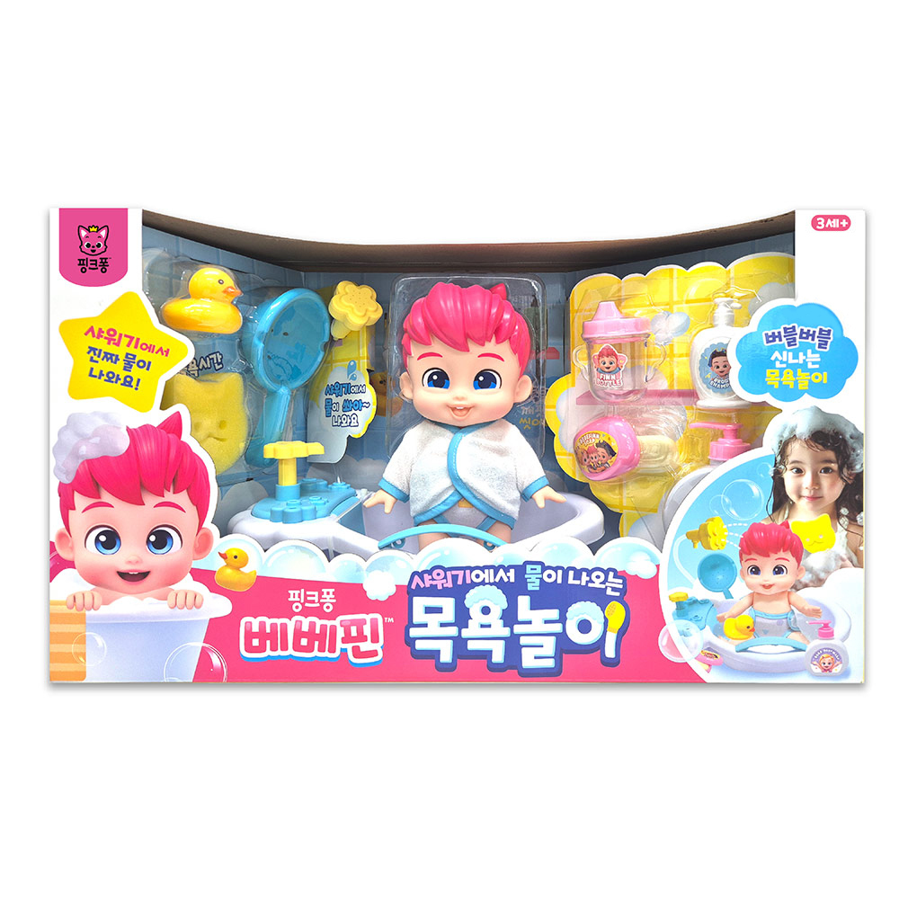 핑크퐁 베베핀 샤워기에서 물이 나오는 목욕놀이 완구, 혼합색상, 1개 33,890원