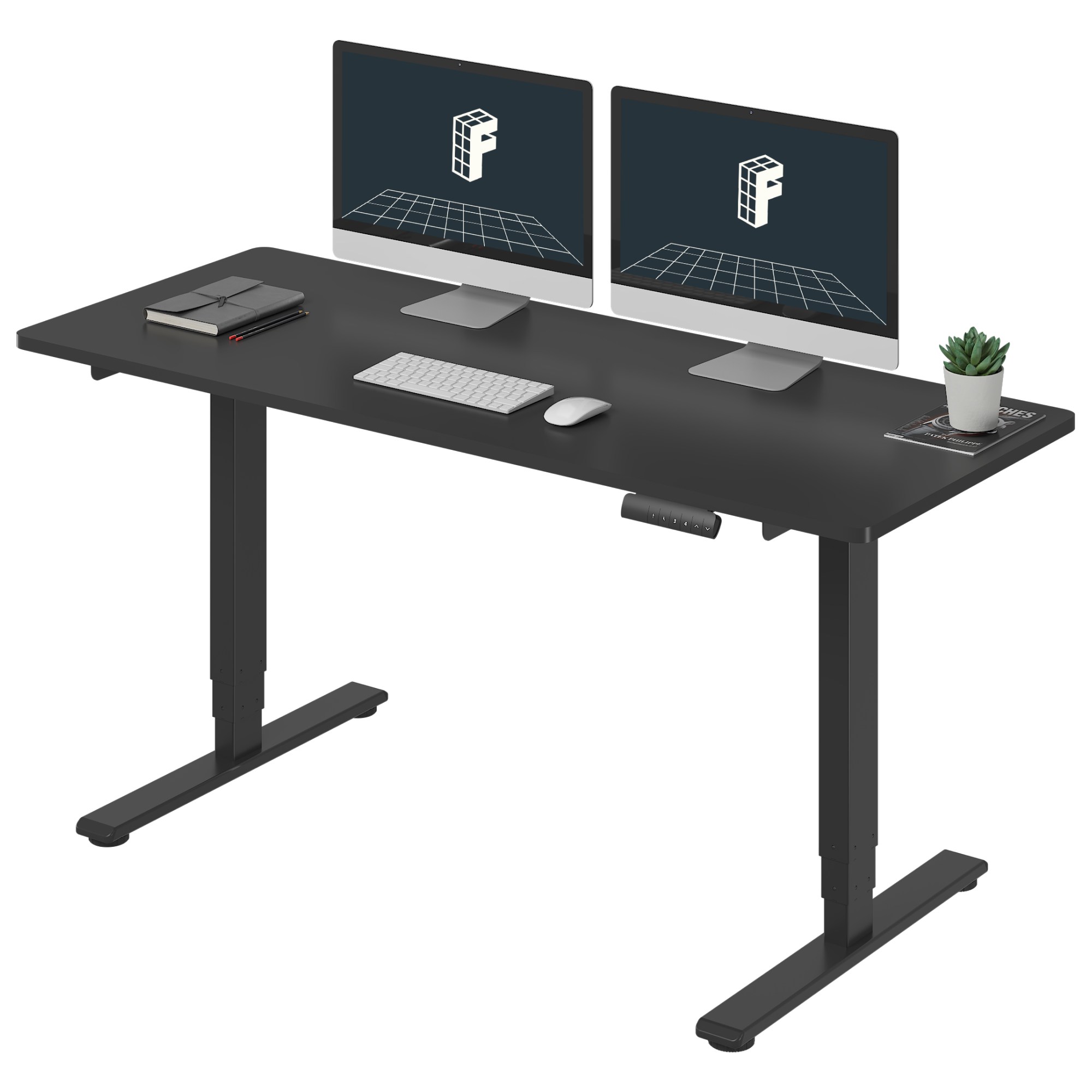 FlexiSpot 듀얼모터 모션데스크 E5 3단 높이조절책상 높이625~1275mm 최대하중100KG A/S 5년 컴퓨터책상, 블랙+블랙 320,000원