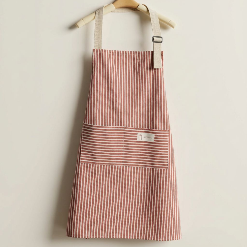 샵토피아 면 린넨 생활방수 길이조절 포켓 패브릭 심플 앞치마 5,800원