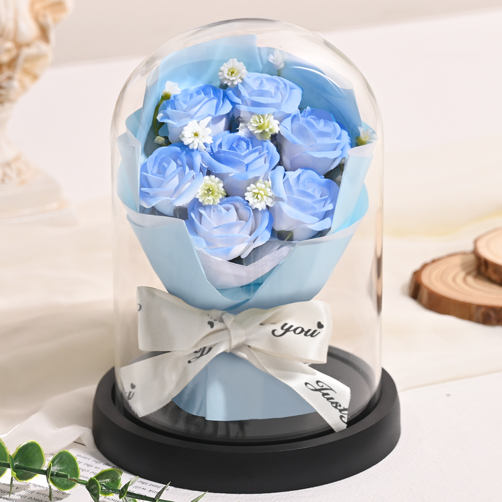 유리돔 기념일선물꽃다발 인테리어무드등 9,900원