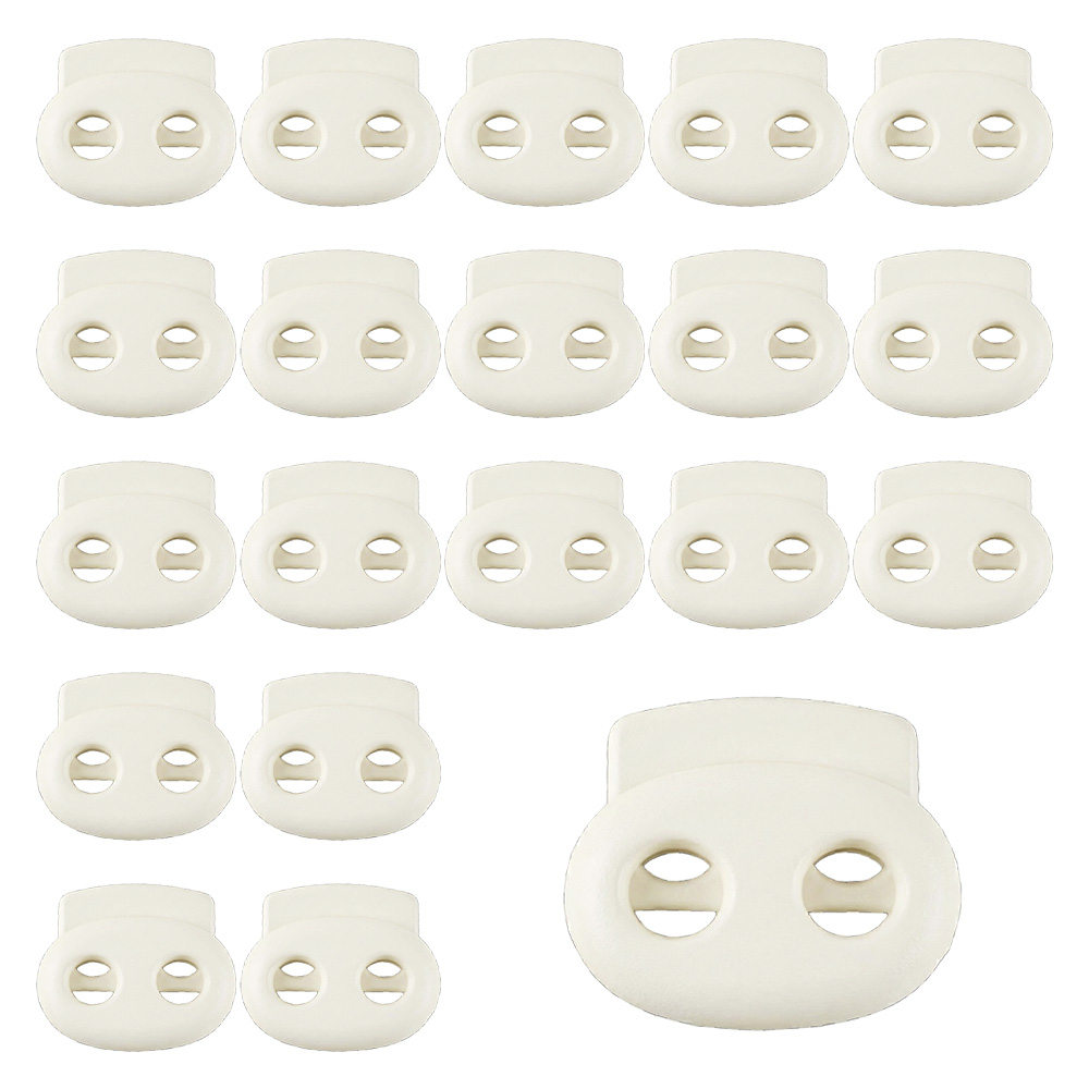 코드락 스토퍼 끈조절 의류 가방 후드 스토퍼-07 돼지코 스토퍼, 20개, 화이트(소) 4,500원