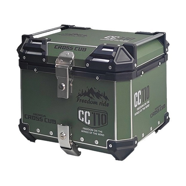 스피드직구 오토바이 알루미늄 탑박스 배달 가방 44L 55L, 카키 179,000원