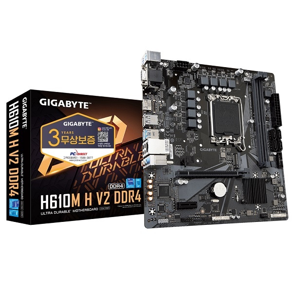 [GIGABYTE] H610M H V2 D4 피씨디렉트 (인텔H610/M-ATX) (벌크) 87,840원