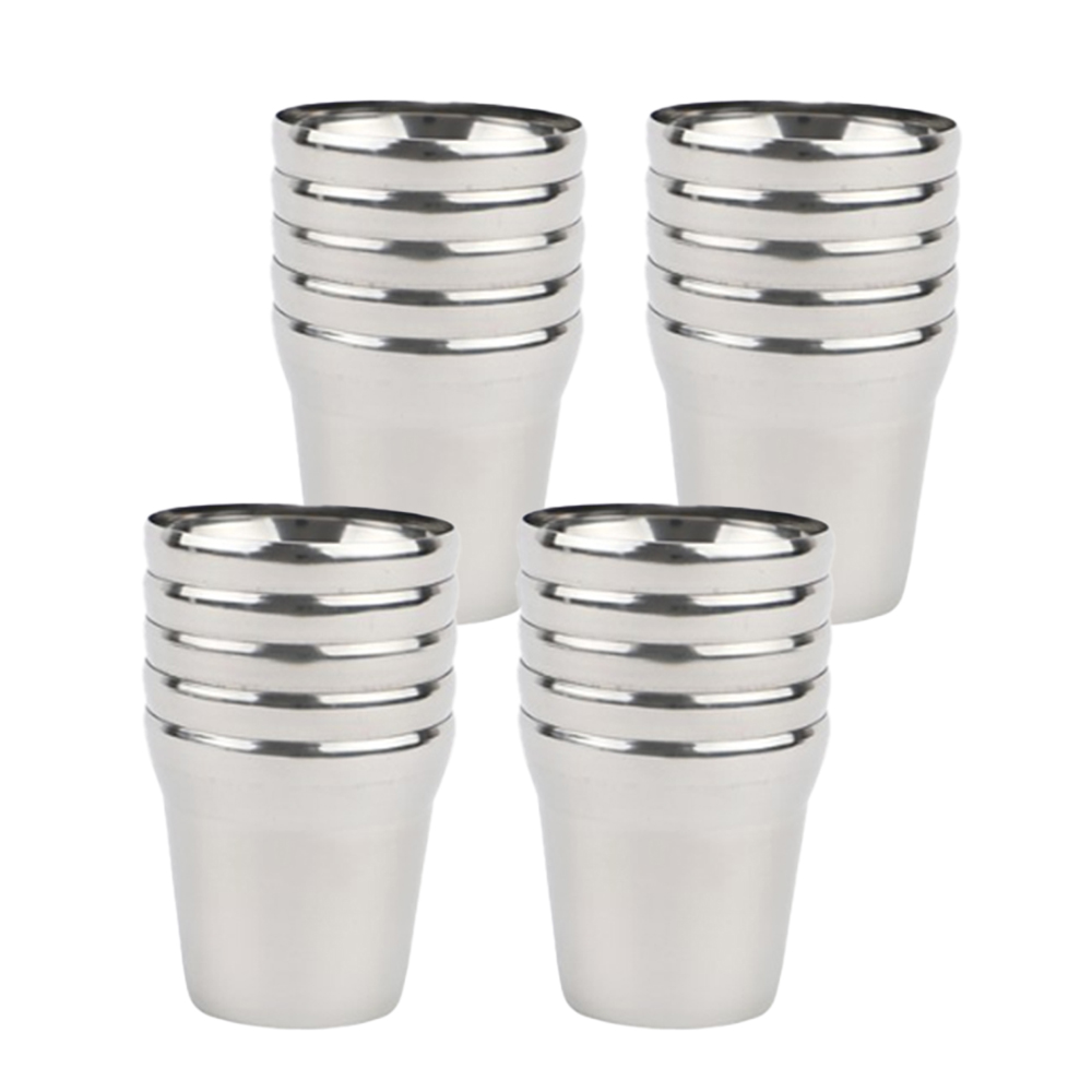 키친이레 국산 업소용 스텐 물컵 10개, 실버, 20개 26,000원
