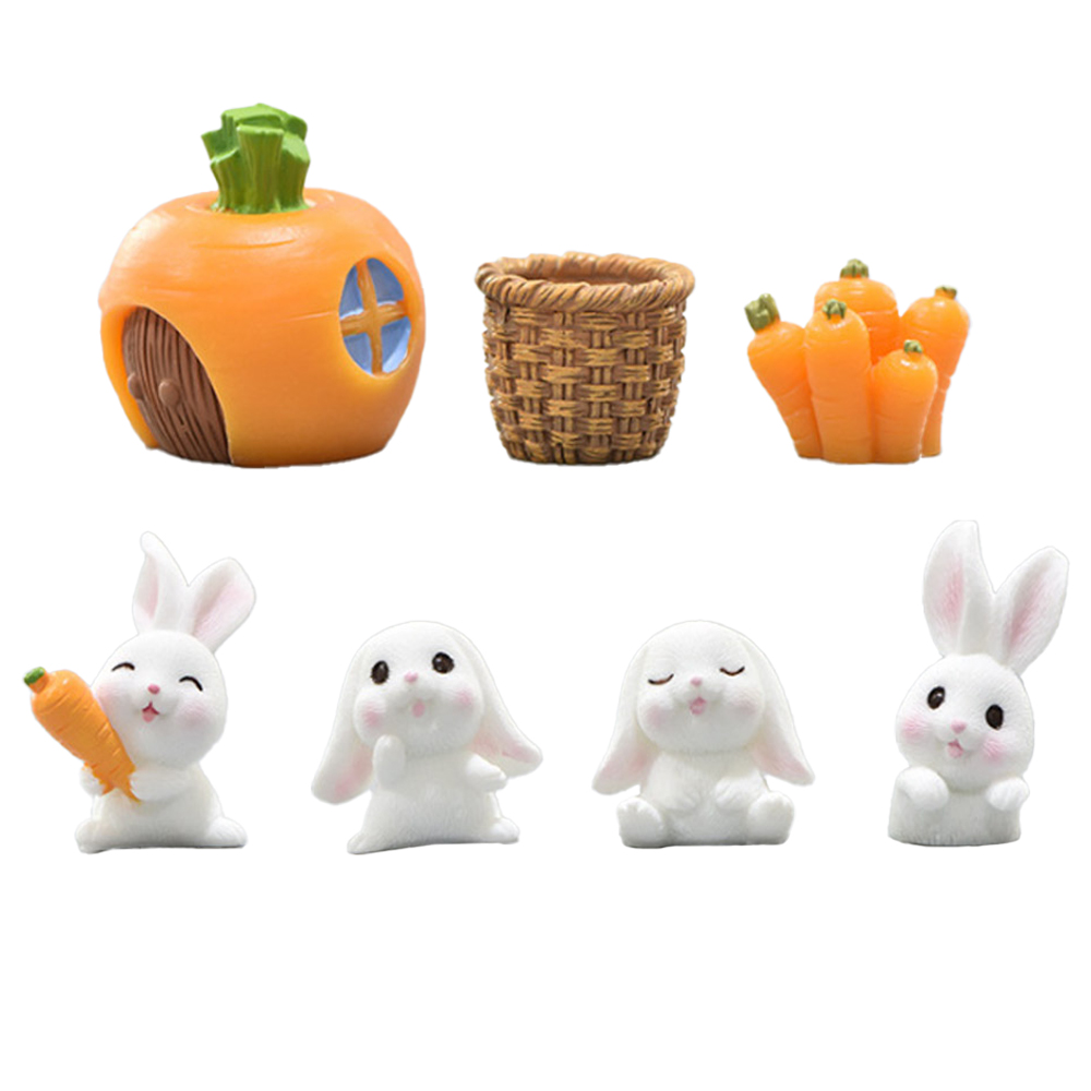 아쿠아비 수족관 토끼마을 미니어처 장식 세트 피규어 6,500원