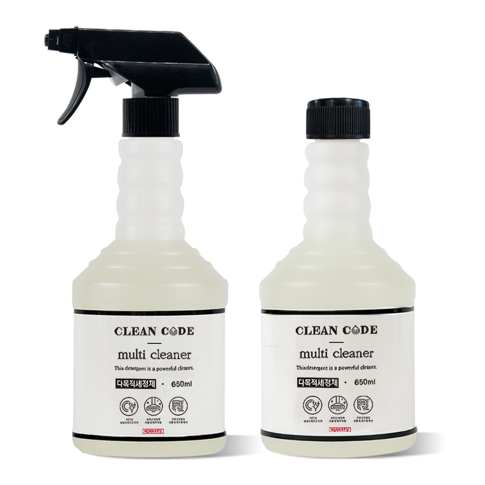 주방기름때제거 깜놀!!! 클린코드 다목적세정제 650ml 1+1, 100%환불보장, 주방후드청소 인덕션 후드 기름때 찌든때 제거, 2개, 650ml 15,900원