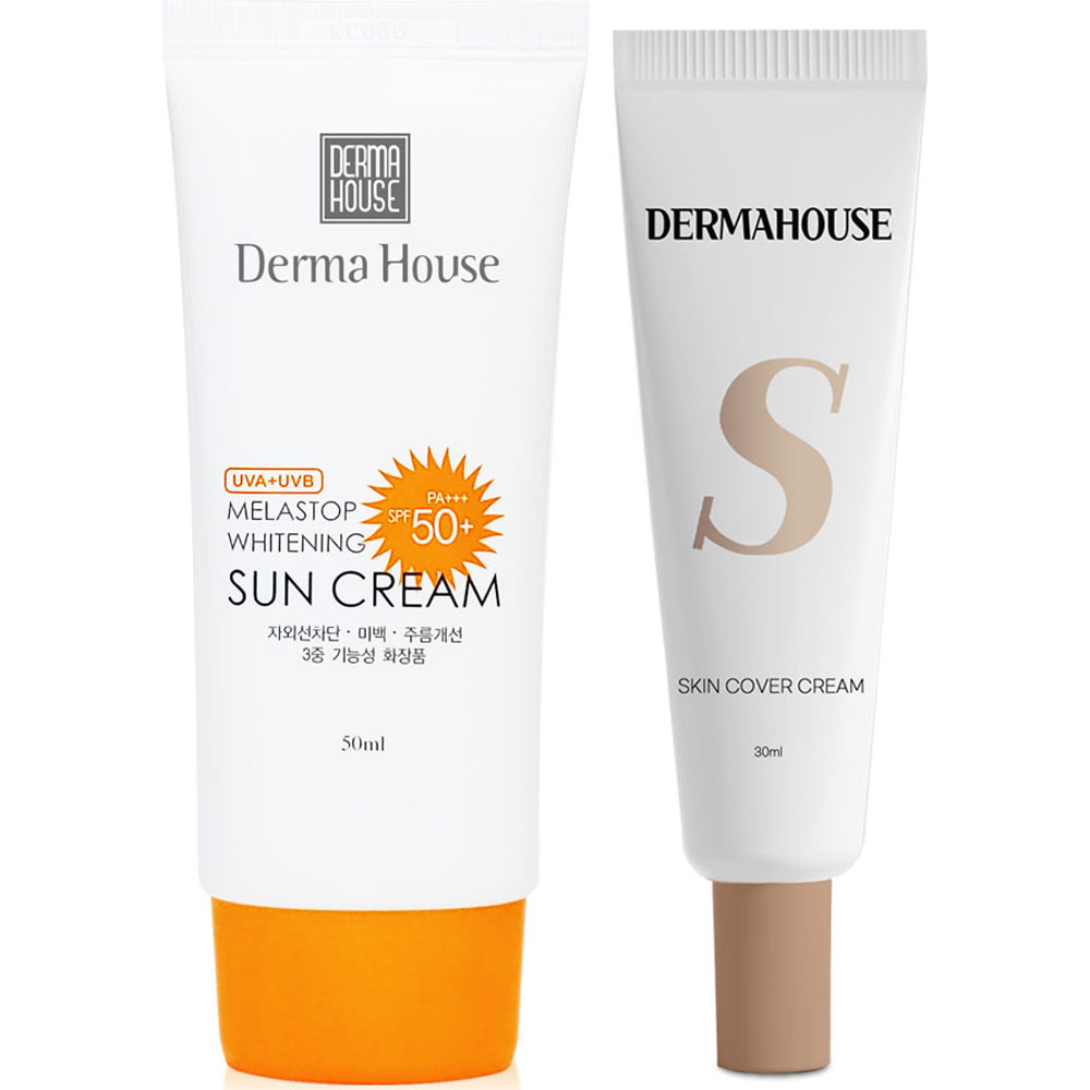 멜라스톱 화이트닝 썬크림+스킨커버 크림(커버 파운데이션) / 미백 주름개선 자외선차단 / 잡티커버 14,900원